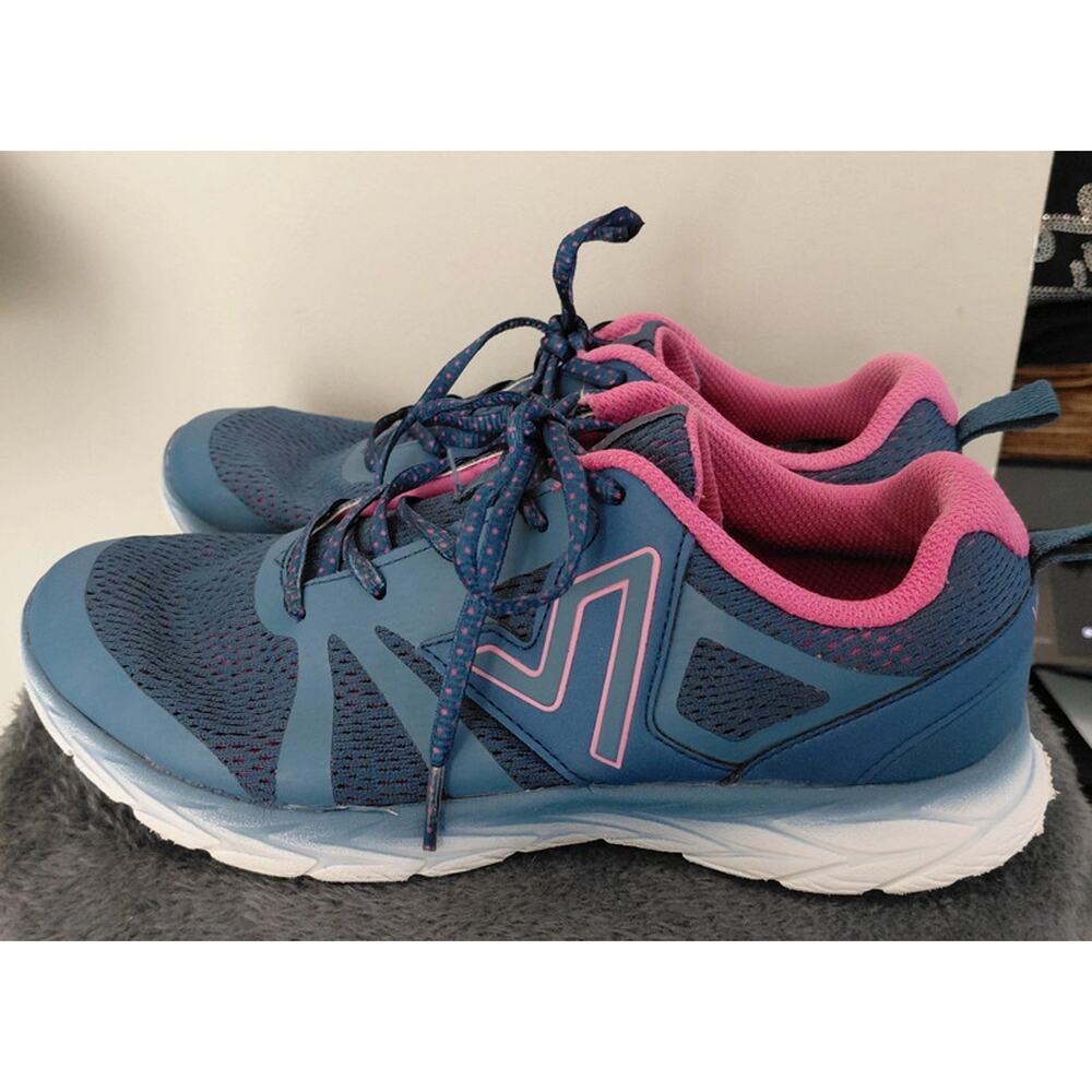 Vionic Brisk 335 Miles Running Shoes Blue Pink Orthotic Insole Women's Size 8